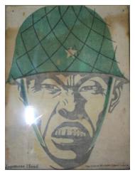 A range target used by British and Indian troops training in India