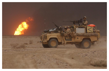 A patrol of 1 R IRISH Battle Group in Iraq.