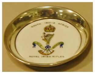 Regimental Silver 5th Battalion Royal Irish Rifles Boer War.