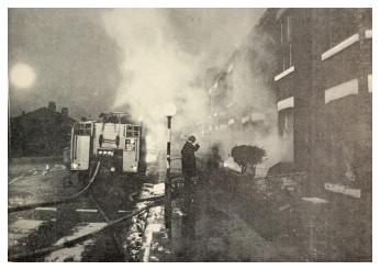 1 R IRISH firefighting in Manchester on Operation BURBERRY