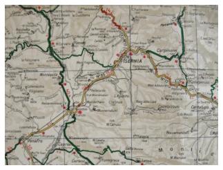 Map Isernia Italy