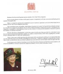 The Queen's address to Royal Irish Regiment
