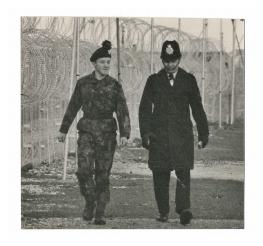 HMP Rollestone Joint Perimeter Patrol by 2 R IRISH and Wiltshire Constabulary